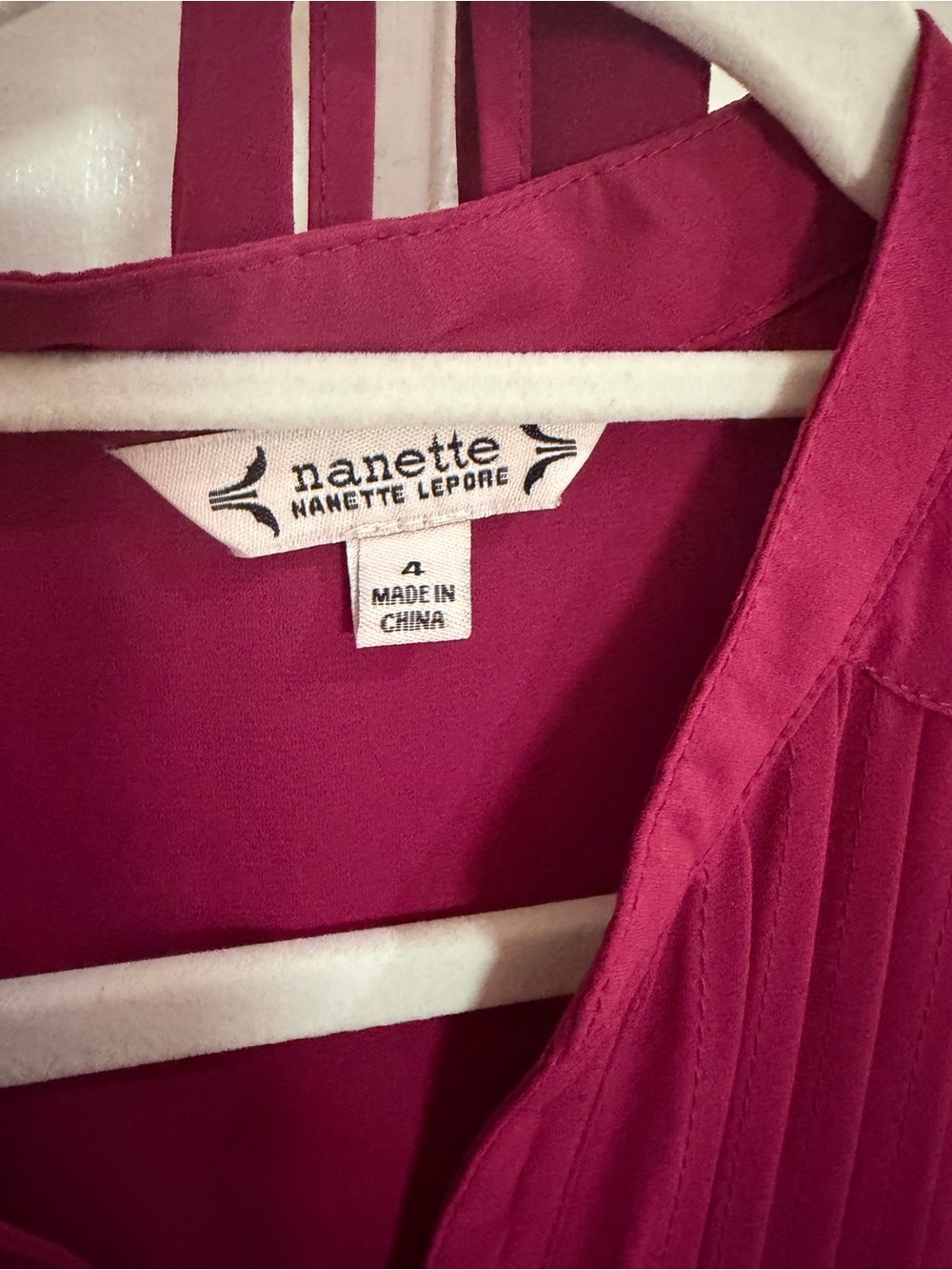 Nanette Lepore Magenta Sleeveless Chemise